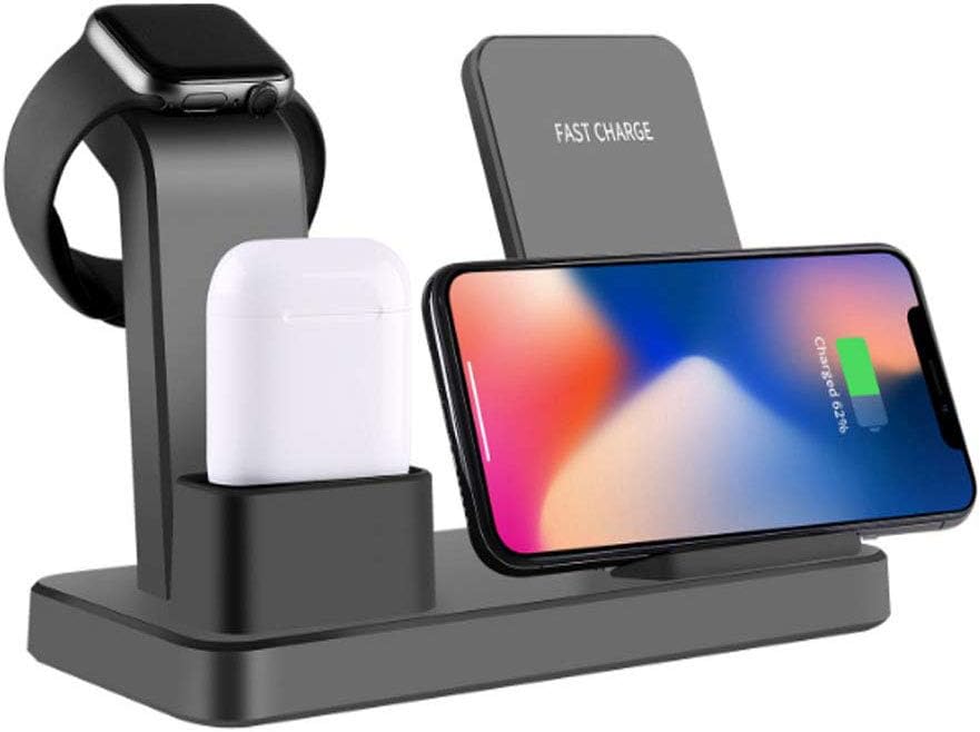 Wireless Charger 3 in 1 Qi Wireless Charging Station Dock