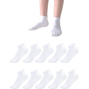 Marchare Kids Low Cut Seamless Socks Toddler Ankle Socks Breathable Cotton School Sock for Boys Girls Daily Wear