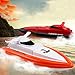 DeXop -Babrit F1 Works In Water RC Boat Remote Control Boat-Red