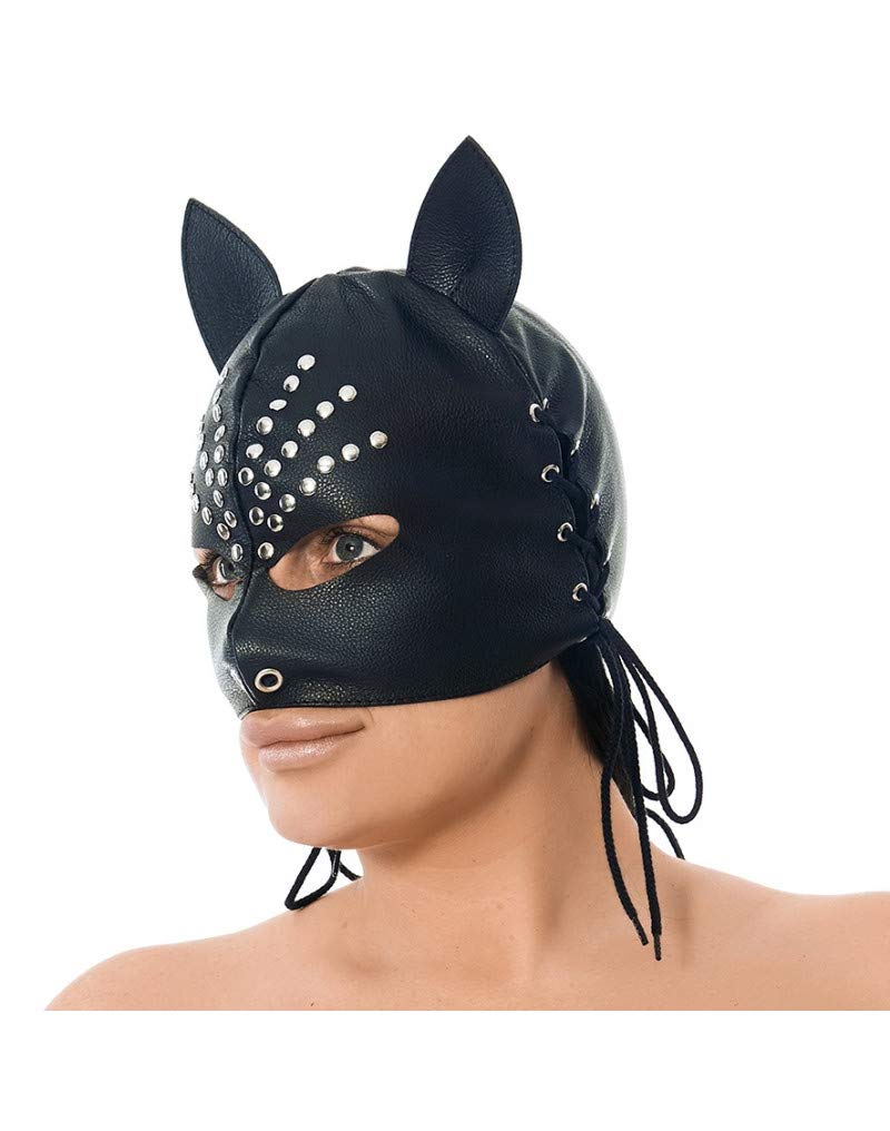 Rimba Head Mask with Ears Decorated and Rivets, 200 g