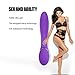 Silicone Vibrator, Bestimulus 12 Speeds G Spot Vibrator USB Rechargeable Vibrating Massager (Purple)