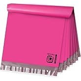 POLYSELLS 200 pcs 6x9 Inches Pink Poly Mailers Shipping Envelopes, Strong Adhesive Sealing, Waterproof, and Tear-resistant Postal Mailing Bags for Small Business, Clothes, Non-Fragile Items