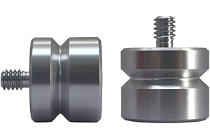 2 Pack 1/4" x20 Male Thread to 5/8" x11 Female Thread Screw Adapters for Surveying Prism Pole, Tribrach, Tripod, Total Statio