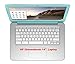 HP Chromebook 14-inch Keyboard Cover for 14-ak, 14-ca, 14 G2 G3 G4 Series Laptops, Green