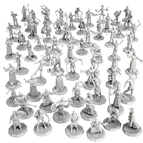 Townsfolk Mini Fantasy Figures Set- 64 Non Player