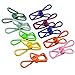 100pcs Utility Clips, Lystaii Multipurpose Clothesline Clips Bag Clips Steel Wire Clips Clothes Pegs Pins for Drying Home Laundry Office Cord Clothespins Fastener Socks Scarfs Assorted Colors