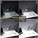 LED Magnifying Lamp, PHIVE Daylight Bright Magnifier Desk Lamp, Dimmable Task Lamp with Clamp, 5 Diopter, 5