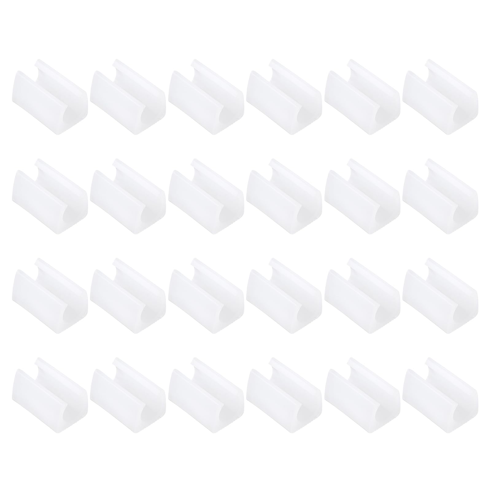 PATIKIL 14mm Rectangle Chair Leg Cover, 36Pcs Plastic Non-Slip Furniture Feet Protectors Tips Covers Floor Glides Tubing Caps for Office Home, White