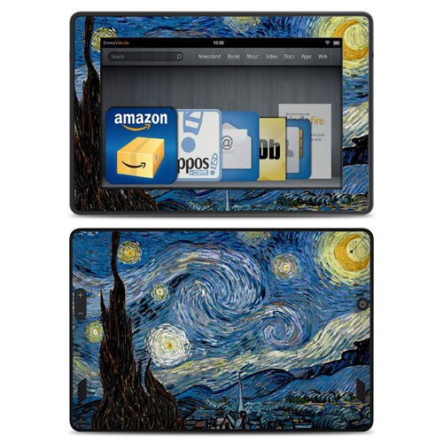 All New Kindle Fire HD Decal/Skin Kit, Starry Night, Van Gogh (will not fit prior generation HD or HDX models)