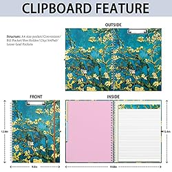 Rimilak Spiral Clipboard Folio with Refillable