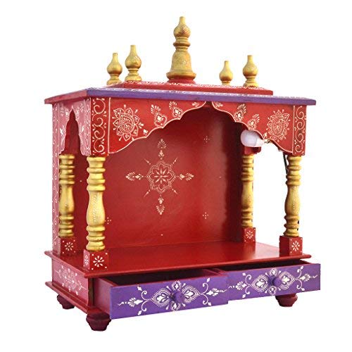 Buy LED Light Home Temple/Pooja Mandir/Wooden Temple/Temple for Home