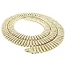NIV'S BLING 14k Yellow Gold-Plated Iced Out 4 Row Necklace 30-36 Inches