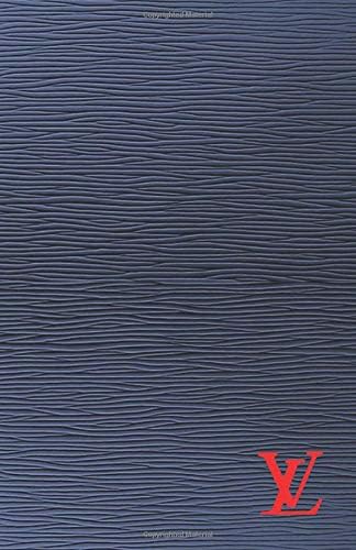 LV: Epi LV Navy blue pattern Notebook - College classic Ruled Pages Book (5.5 x 8.5) Medium Lined Journal Composition Notebook to write in (Positive Vibrations)