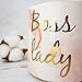 VILIGHT Boss Lady Mug Gifts for Wife Mom and Girl - Female Entrepreneur Business Owner Coffee Cup for Woman 11.5 oz