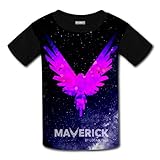 Unisex Kids Logang Logan Paul Maverick 3D Print T-Shirt Short Sleeves Tee Creative L