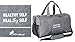 All Soul Great Gym Bag Duffel Gym Bag Charcoal Grey Weekender Duffel Bag with Shoe Compartment | For Men/Women/Boys/Girls/Workout/Crossfit/Sport/Gym/Travel/Fitness/Yoga/Athletes/Office