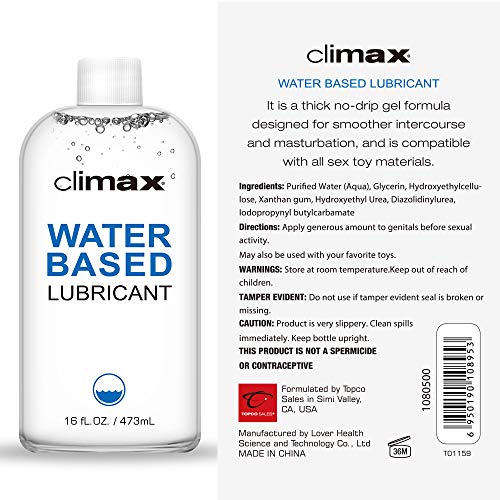 CLIMAX Water Based Lube Natural Lubricant Smooth Slipery Long-Lasting for  Women Men Couples (16 oz) in Kenya | Whizz Lubricants