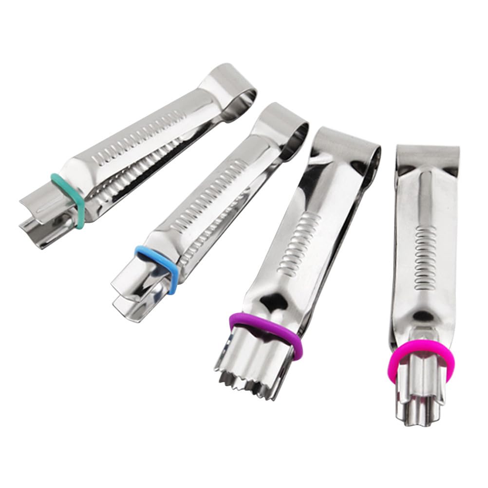 IMIKEYA 24pcs Cake Fondant Edge Middle Eastern Cookie Clip Fondant Tweezer Clips Cake Lace Tools for Decorating(Random Styles)