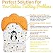 Liname️ Deluxe Teething Set Includes Teething Mitten for Babies & Teething Toy - Safe (BPA Free), Washable Teething Mitt - Provides Soothing Relief & Solves Your Babies Teething Problems