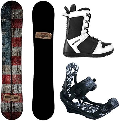 Camp Seven Drifter and APX Men's Complete Snowboard Package 2021 New