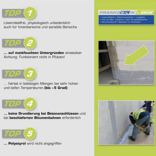 FRANKOSIL ® 1K PLUS - SCHNELLABDICHTUNG lösemittelfreier Flüssigkunststoff – Bild 5