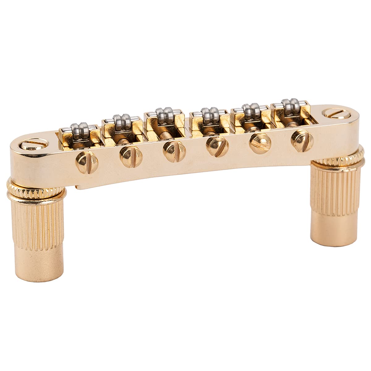 Musiclily Pro Roller Saddles Tune-O-Matic Bridge for Epiphone Les Paul LP SG Electric Guitar, Gold