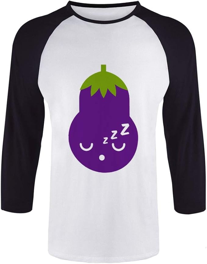 Amazon 茄子のナス Tシャツ メンズ 中袖 紫外線防止 日焼け止め 夏 半袖 夏 綿 おしゃれ Tシャツ カットソー 通販