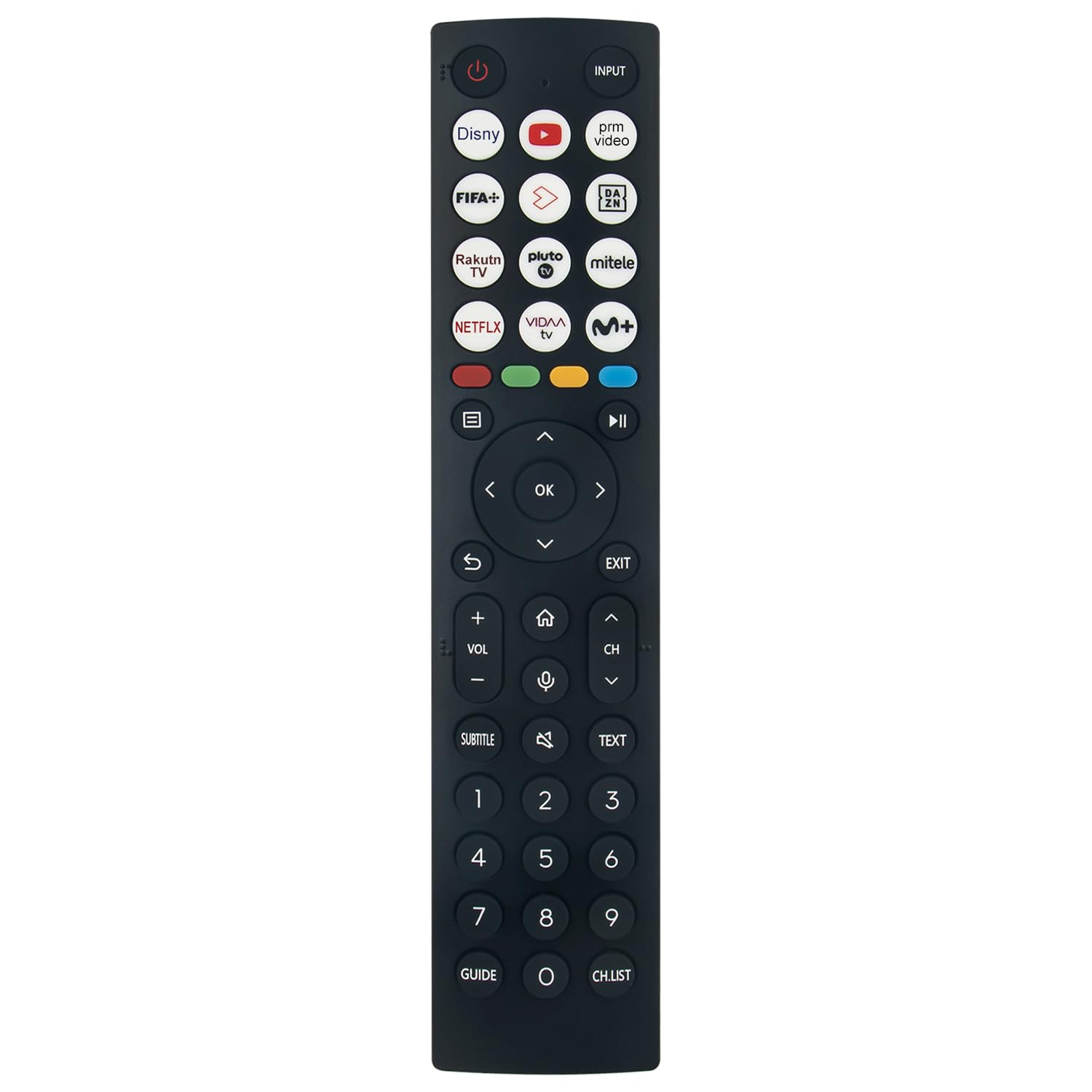 VINABTY Replacement Remote Control ERF2O36 Fit for Hisense QLED TV 40E5KQT 40E51KQT 40E52KQT 40E53KQT 40A5KQTUK 40A57KQTUK 40A58KQTUK 40A59KQTUK 40E5KQTUK 40E51KQTUK
