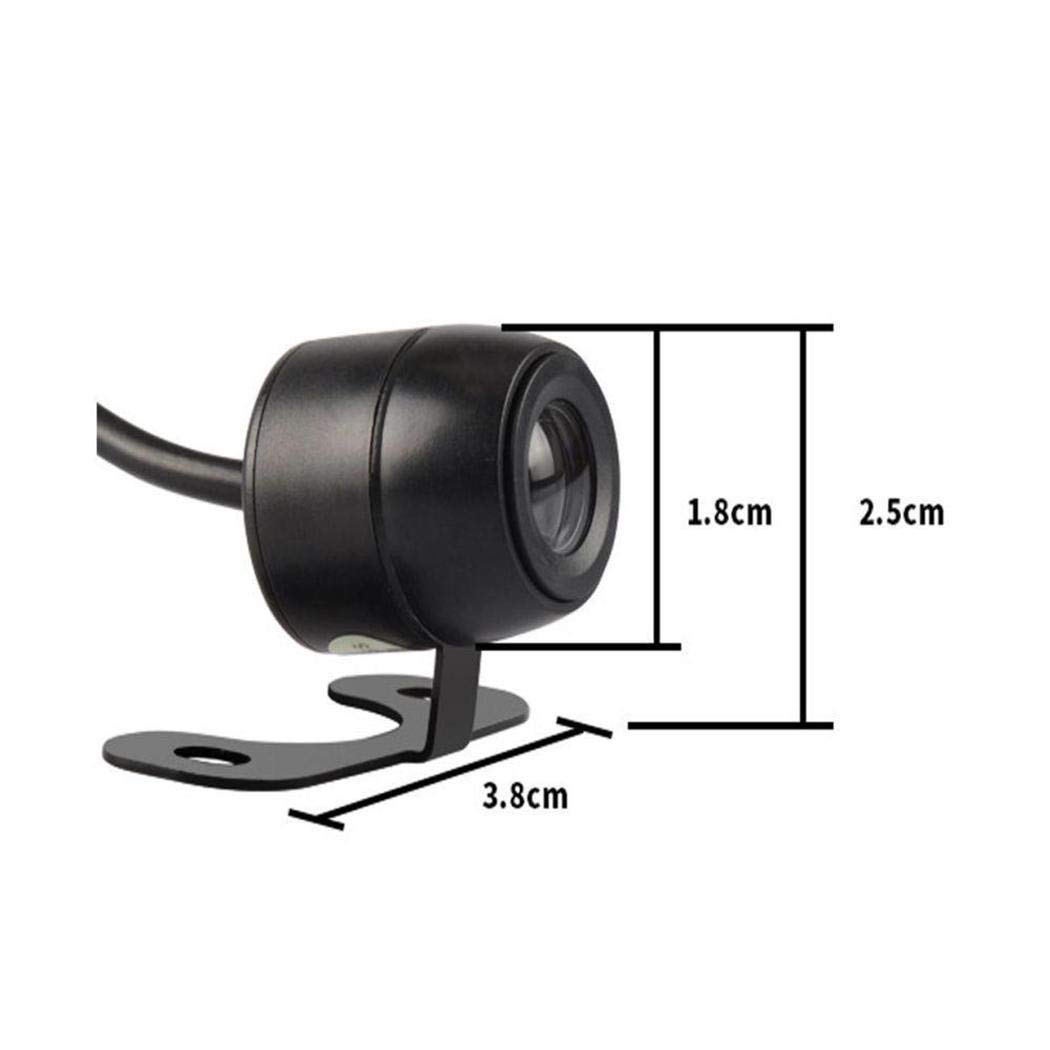 YAGOT Cámara HD de Marcha atrás Coche Impermeable A Prueba de choques Visión Nocturna Estacionamiento en reversa Cámara de visión Trasera Cámara de Video Deportiva y de acción