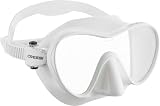 Cressi F1 Frameless Diving Mask Anti-Fog Tempered Glass White view 2