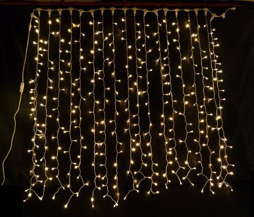 Connectable Led Curtain Light In Warm White With 1000 Led S 2