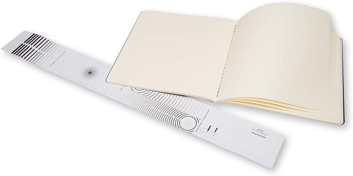 Moleskine Art Sketch Album, Hard Cover, Square (7.5" x 7.5") Plain/Blank, Black, 88 Pages: Moleskine: Office Products