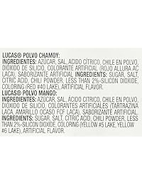 Lucas chamoy/mango 12 chamoy & 12 Mango Flavored polvo 24
