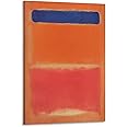 32 Paintings by Mark Rothko - Marks Rothko - Blue Over Red - Abstract Art Poster Decorative Painting Canvas Wall Art Living Room Posters Bedroom Painting 12x18inch(30x45cm)