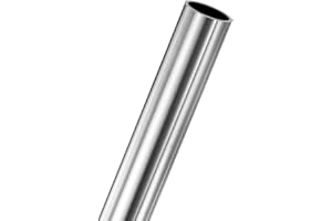 M METERXITY 1-Pack 250mm 304 Stainless Steel Tube, 34mm OD 1.5mm Wall Thickness Seamless Stainless Steel Tubing for Construction/Machining/DIY Crafting, Metal Straight Pipe [1.34x0.06x9.8IN]