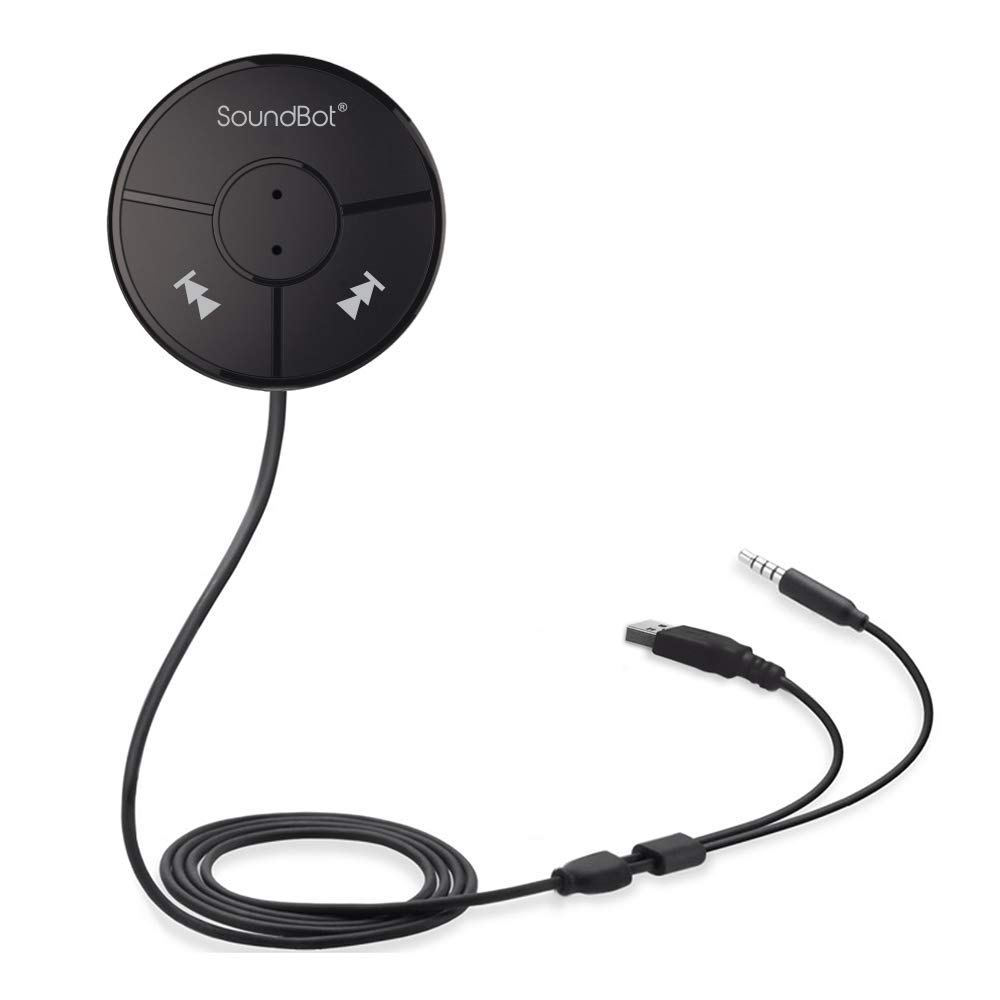 SoundBot SB360 Bluetooth 4.0 Car Kit HandsFree Wireless Talking & Music Streaming Dongle w/ 10W