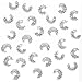 Silver Plated Fluted Crimp Bead Covers 4mm (144)