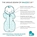 Love To Dream Swaddle UP Lite, Ice Green, Small, 7-13 lbs., Dramatically better sleep, Allow baby to sleep in their preferred arms up position for self-soothing, snug fit calms startle reflex