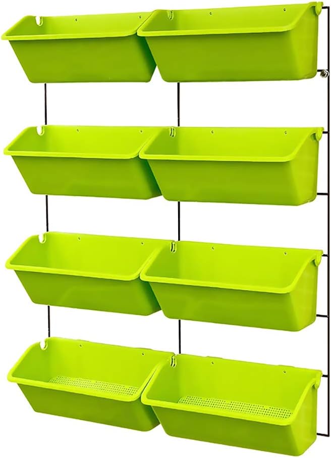 ZDYLM-Y Bolsillos jardín Vertical Pared, Jardinera Colgante de Pared, 8 macetas, diseños únicos, fácil de Instalar