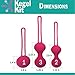 Ben Wa Balls Kegel Tightening for Internal Pelvic Floor Prolapse Weighted Exercise Set for Women