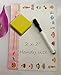 officematters Cute Magnetic Chalkboard Whiteboard Dry Erasers Cleaner. Pack of 24 (24Pcs - Yellow)