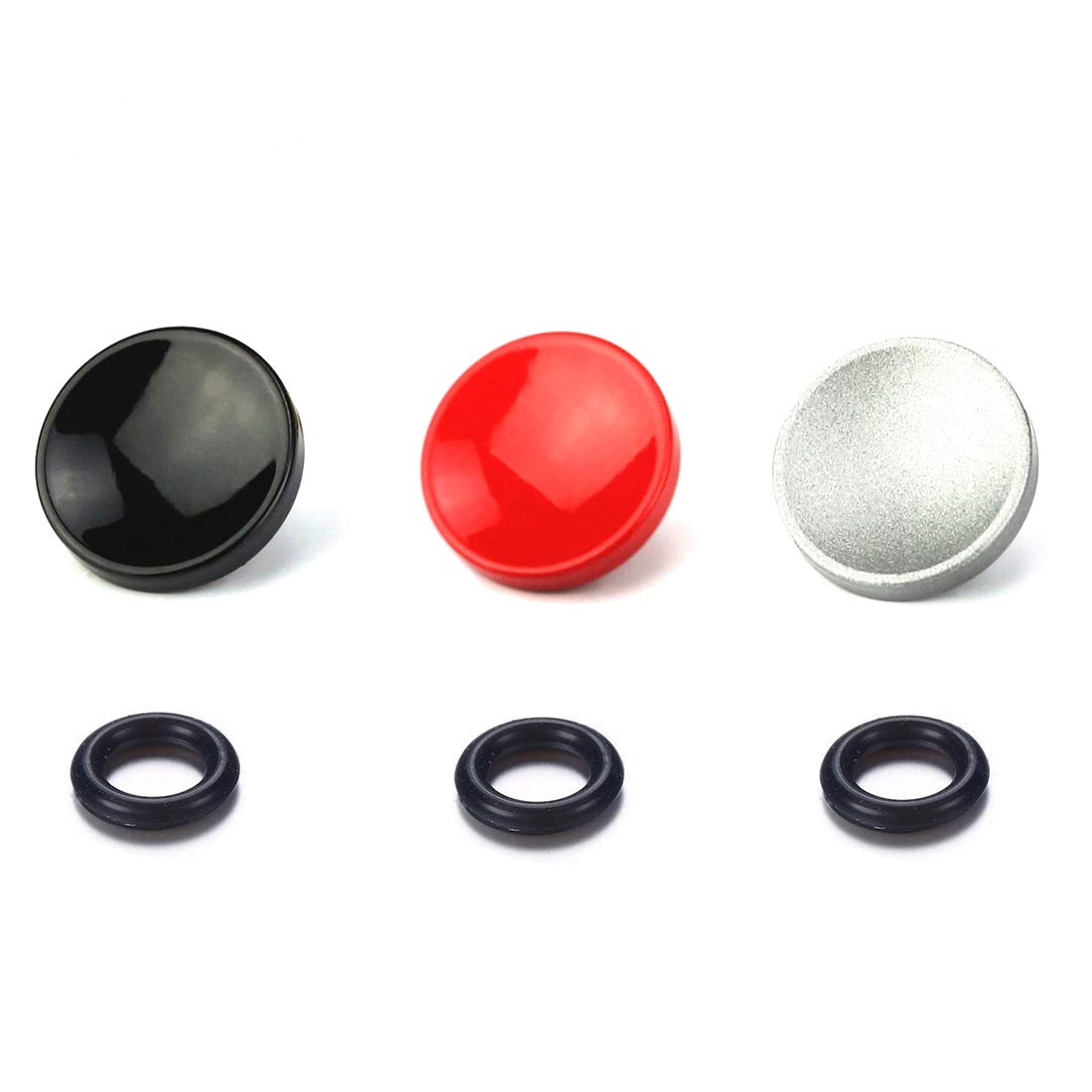 LXH 3 PACK (Red+Black+Silver) Camera Metal Concave Shape Shutter Release Button Compatible With Fujifilm XT20 X100F X100T X100S X-PRO2 X-T10/20 X-PRO1 Leica M1 M Series Nikon Df Olympus PEN-F