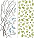 WallPops WPK96847 Sitting in A Tree Art Kit Wall Decal, Multi