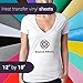 NEW Heat Transfer Vinyl Glitter Combo - 20 Sheets: 17, 3 Glitter - 12' by 10