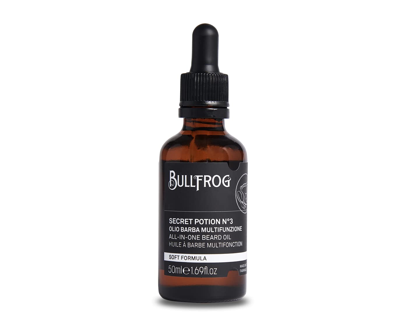 Bullfrog All-In-One Secret Potion No.3 Beard Oil 50ml | Softening | Hydrating | Nourishing