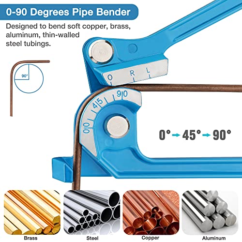 ValueMax Tube Bender, 3-in-1 Pipe Bender for 1/4\