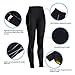 Wonderience Sauna Pants for Women High Waist Neoprene Sweat Leggings Slimming Pants with Pocket for Workout(Black,X-Large)