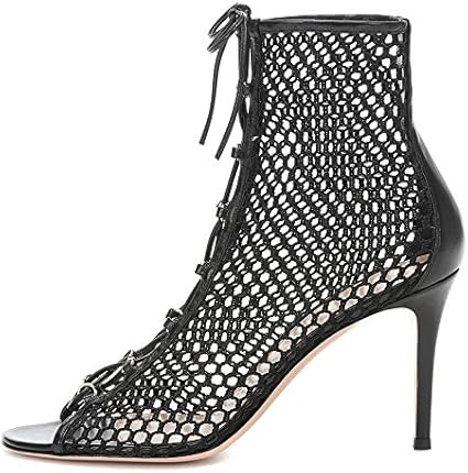 fishnet high heels
