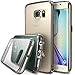 Ringke [Fusion] Compatible with Galaxy S6 Edge Case Brilliant Crystal Clear Transparent Hybrid Fortified PC Back Supple Silicone Bumper [Impact Resistant] for Samsung Galaxy S6 Edge - Smoke Black