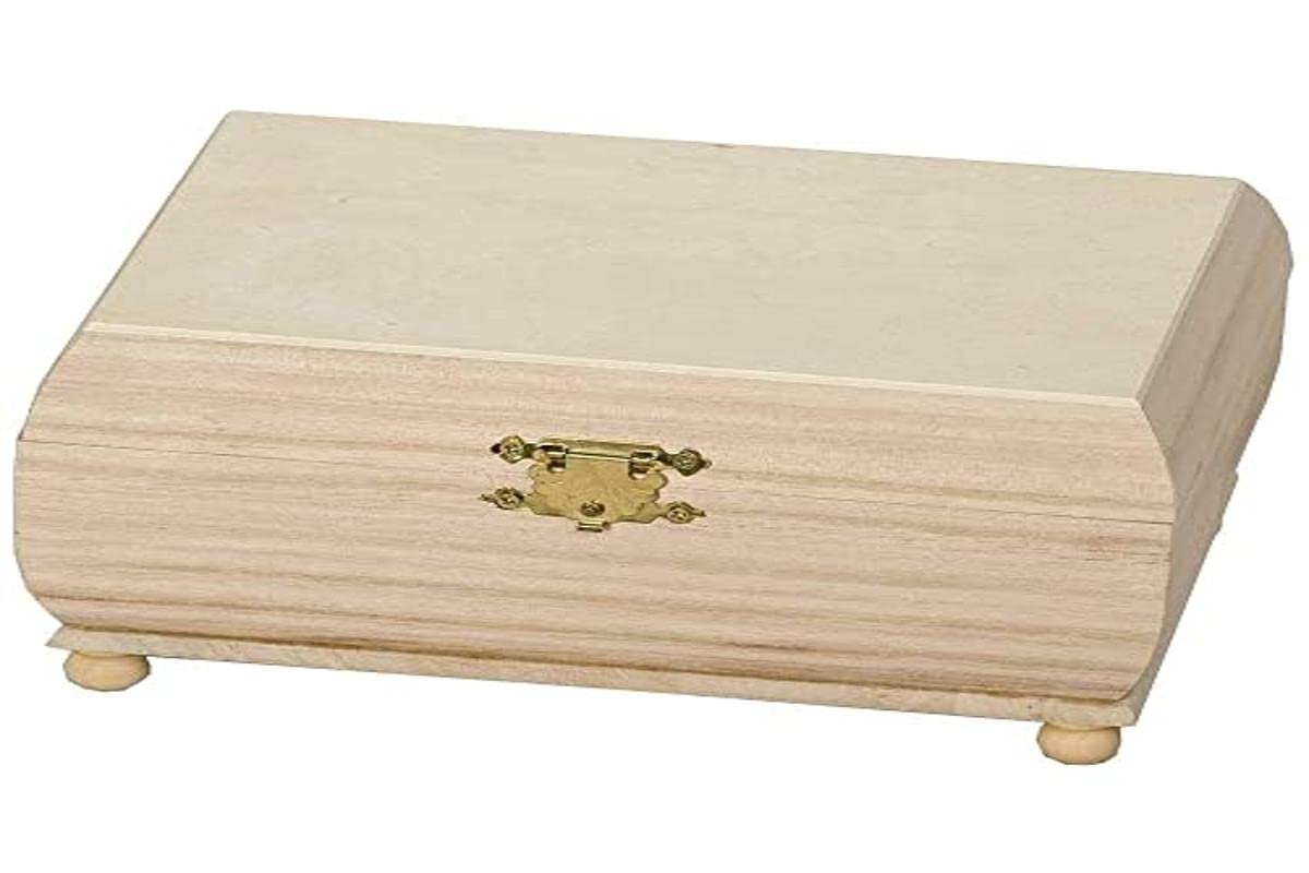 Artemio VICBTR Paulownia Jewellery Box, Wood, Beige, 18 x 9 x 9 cm
